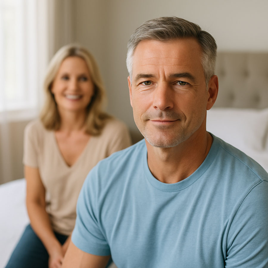 Healthy mature couple, confidence and wellbeing